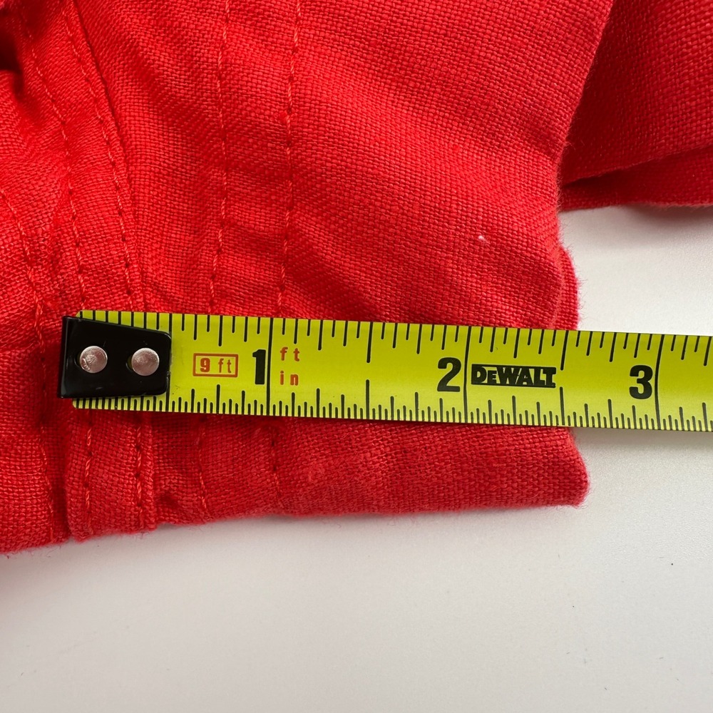 Banana Republic Orange Linen Utility Shorts Romper Short Sleeve Belted Safari XL - Picture 5 of 7